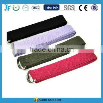 china factory supply stretching belts /10" d ring yoga straps with high quality