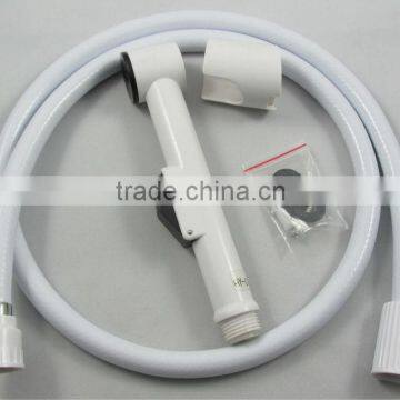 Quality hand held private clean female white color bidet accessory spray