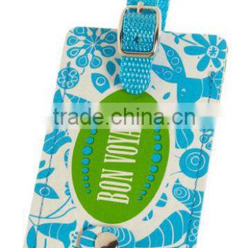 Fashion design new online custom leather luggage tags silicon rubber luggage tag