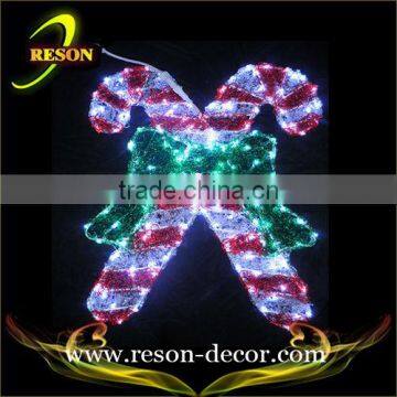 W96*H120cm LED acrylic lollipop christmas decoration