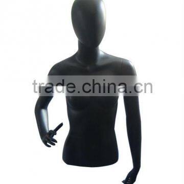 Half-body black display mannequins