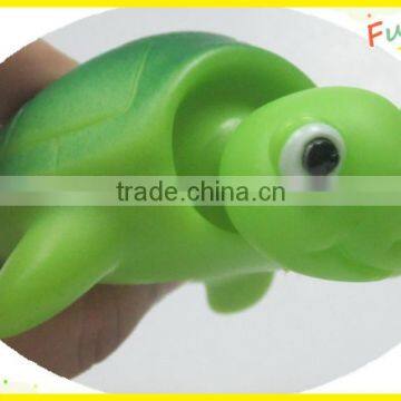 Squeeze'n pop-out funny toy rubber turtle soft baby gift