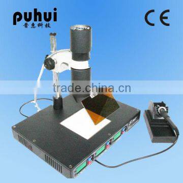 infrared smd rework station Puhui T-862,IRDA SMD & BGA Rework Station T862,small wave soldering machine Puhui T-862