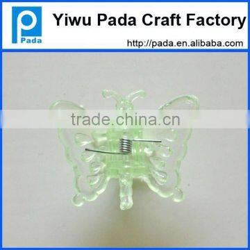 green butterfly plant support clip