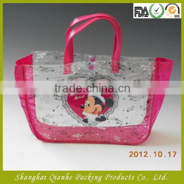 Cute pvc plastic bag for gift packaging