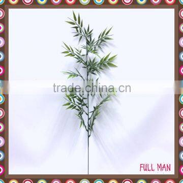 H76cm Green Plastic Artificial Plant Mini Bamboo Leaves Branch