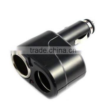 Car Cigarette Lighter 2 Sockets 12/24V 5A Extender Splitter Car Charger Supply 100pcs