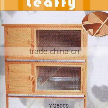 LEAFFY-Wooden 2-layer Rabbit Hutch RH-8009