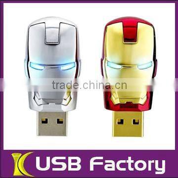 Real capacity usb 2.0 4GB Iron Man Mask pendrive