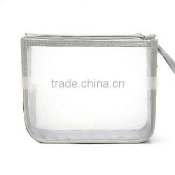 CLEAR COSMETIC TWO ZIPPER POUCH MAKEUP BAG photo-2