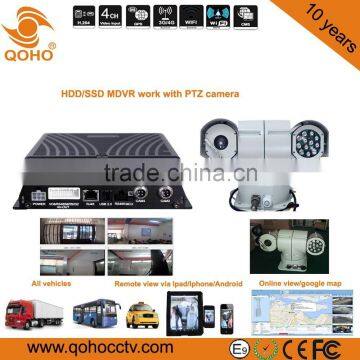 Vehicle HDD Mobile DVR with 4D1 2CIF 4HD1 G-sensor GPS 3G 4G