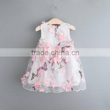 Popular Fancy Bowknot Sleeveless Stick Flower Girl Dress photo-3