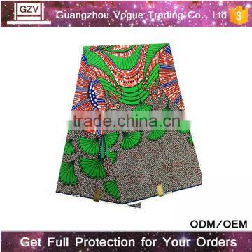Vogue African Fabric Dresses Fashion 100% Cotton Wholesale Hollandais Real Wax