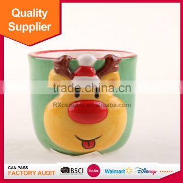 Best quality most popular mini cermaic christmas eggcup