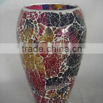 mosaic glass vases for home decoration