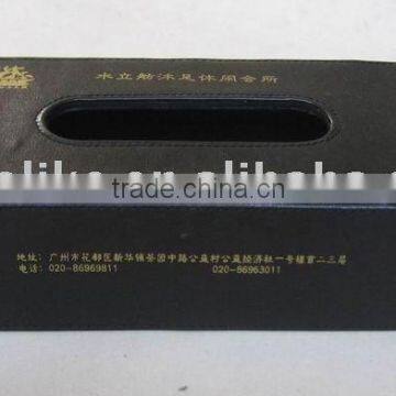 leather napkin box