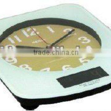 kitchen scale with Analog Clock