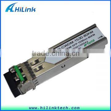Optical 1270~1610nm 1.25G CWDM SFP 80km Transceiver