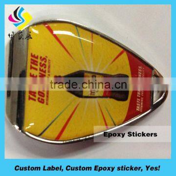 Full Color Printed Substrate,3D look Epoxy Resin Domed Labels and Crystal Stickers