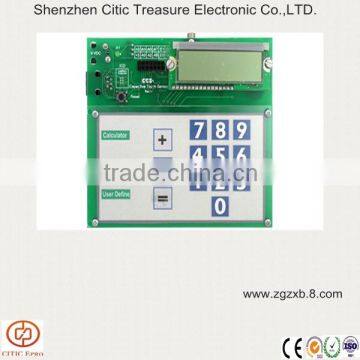 Capacitive touch prototyping board,calculator application PCB touch switch