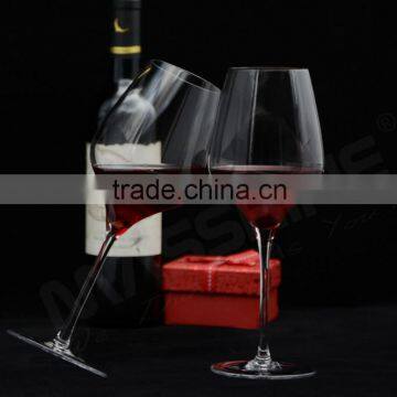 Manufacturer Wholesale Handmade Clear Lead-free Crystal Red Wine Glass