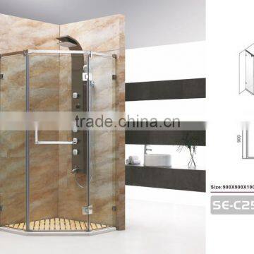 Aluminium Alloy Frame Material and Electroplate Frame Surface Finishing shower enclosure