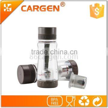 Custom Private Logo Classical Design 450ml Elegant Plastic Water Bottle Tea Infuser Bottle photo-6