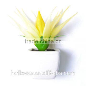 Decorative Artifical Succulent in Bright Yellow and Fresh Green Color