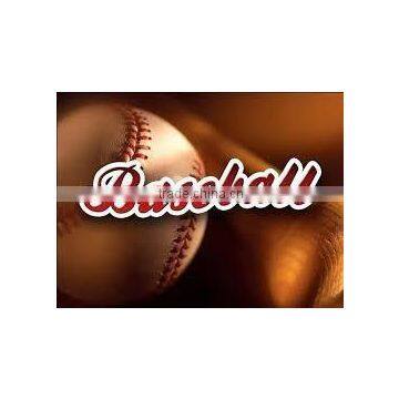 Wholesale professional true leather baseball