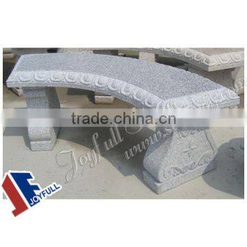 Hand-carved Outdoor Granite Bench