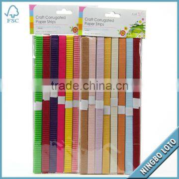 Colored Craft Corrugated Paper Strips for SIL