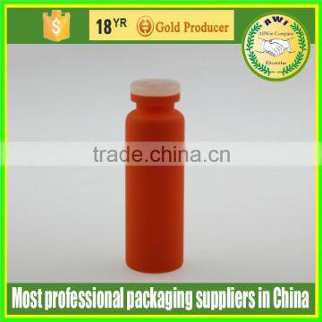 penicillin bottle glass vial with rubber body colored