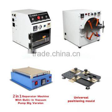 2016 Sale hot TBK-112A Upgrade Large Size SET! Vacuum Separator machine Laminating & Defoaming machine for LCD Screen Repair