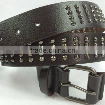 fashion rivet studded jeans belt for men