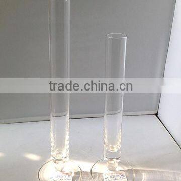 unique design tall and clear tube type champagne glass