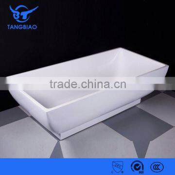 TB-B804 new rectangle white pure one side bathtub