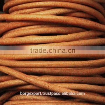 8mm Round Leather Cords From BORG EXPORT