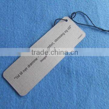 factory printed garment paper hang tag