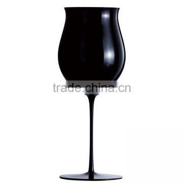Wholesale Decorated Handmade Crystal Black Wine Glass