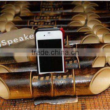 High Quality Manual Portable Mini Bamboo Speaker photo-2