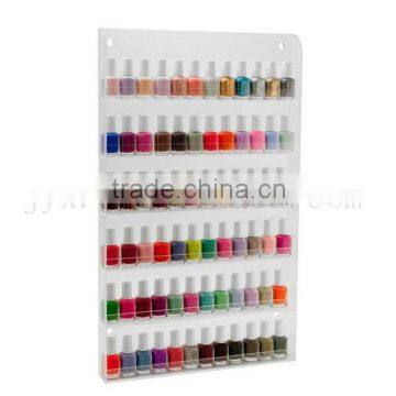 6 Tier Clear Acrylic Nail Polish Salon Wall Display 24" x 14"