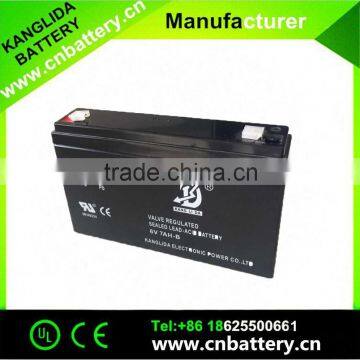 Rechargeable battery 6v7ah 20hr battery Sealed Lead acid battery for crane scale