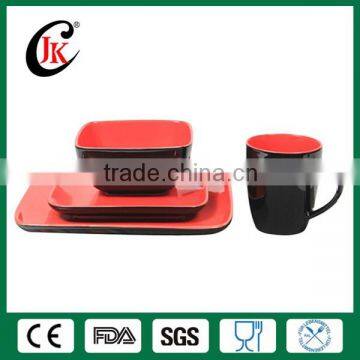 New Design Modern Square Cheap Ceramic Dinner Set, Fine Porcelain Dinner Set