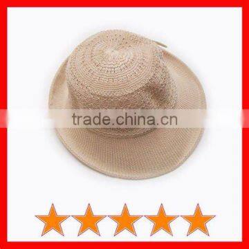 Plain straw hat,cheap hat