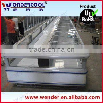 New Design Double side commercial supermarket freezer