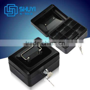 small metal key lock cash safe secutity box