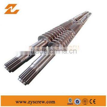 Twin Screw and Barrel for Plastic Plate and Sheet Extrusion Machines