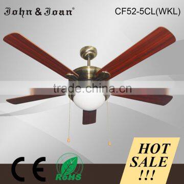 Indoor lighting aluminium color most popular national ceiling fan with light