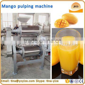 Stainless Steel Mango Pulper ,mango Juice Extractor Machine / Tropical Fruit Pulping Machine
