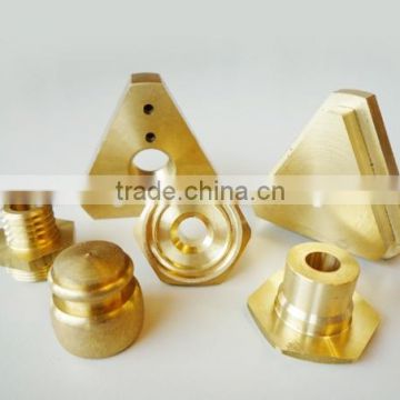 High quality gold anodized custom metal processing aluminum parts by your drawing